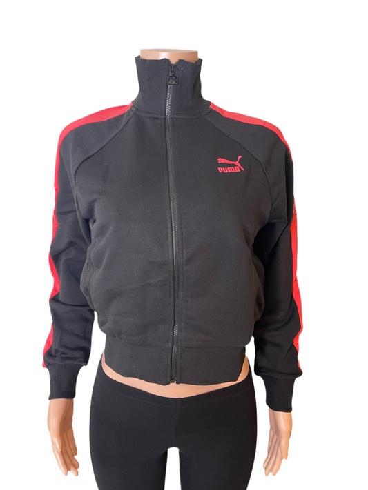 Puma Iconic T7 Jacket- Black-paradise Pink